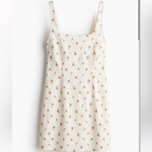 Picot-trimmed jersey dress